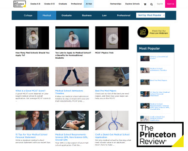 screenshot of Articles Hub